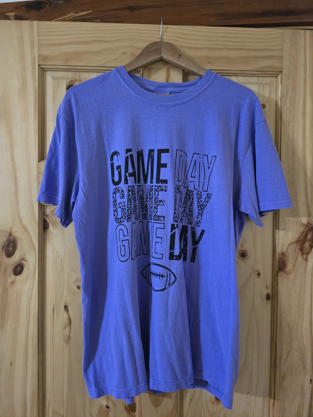 Purple "Game Day" Graphic T-Shirt - Unbranded